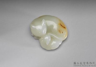 图片[3]-White jade paperweight in the shape of paired cats, Ming to Qing dynasty (1638-1911)-China Archive